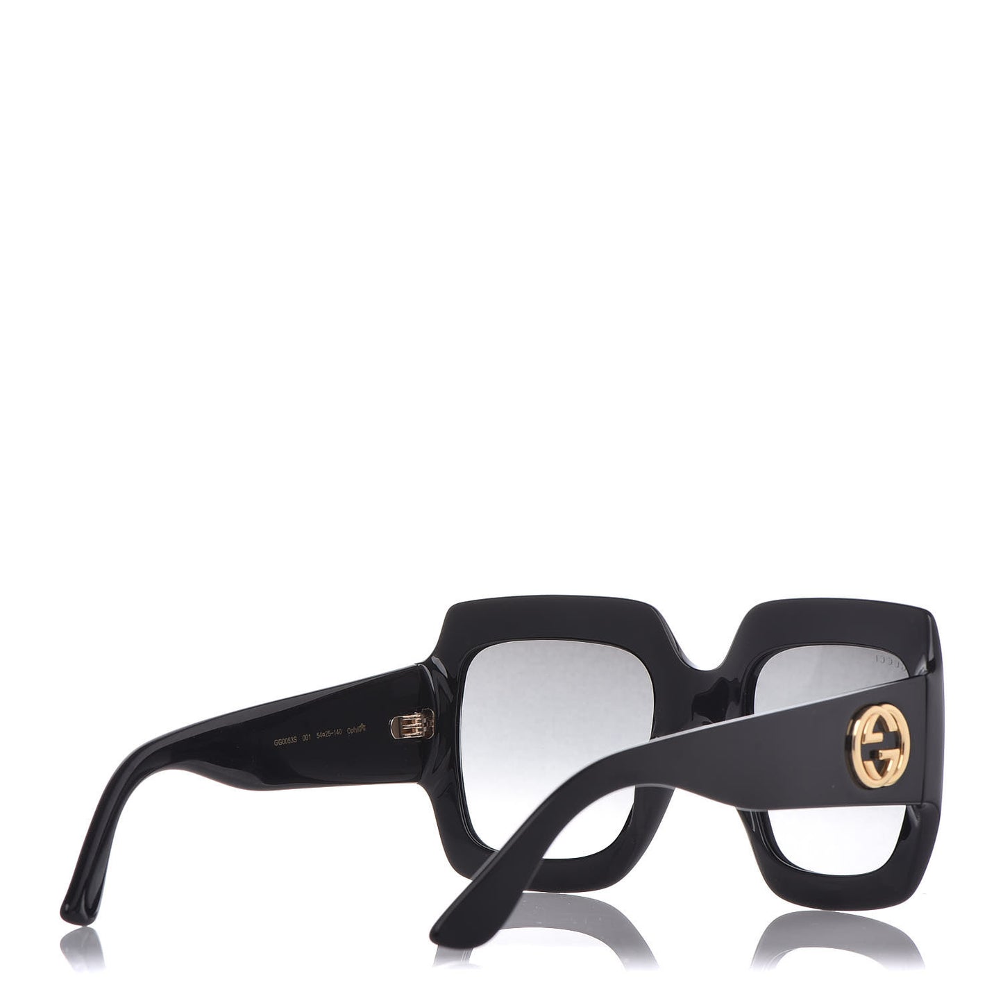 Acetate Square Frame Sunglasses GG 0053S Black