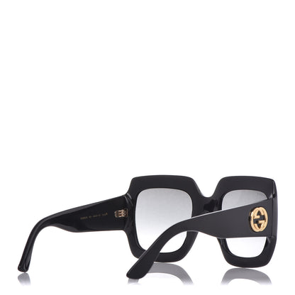 Gucci Acetate Square Frame Sunglasses GG 0053S Black 4 of 9