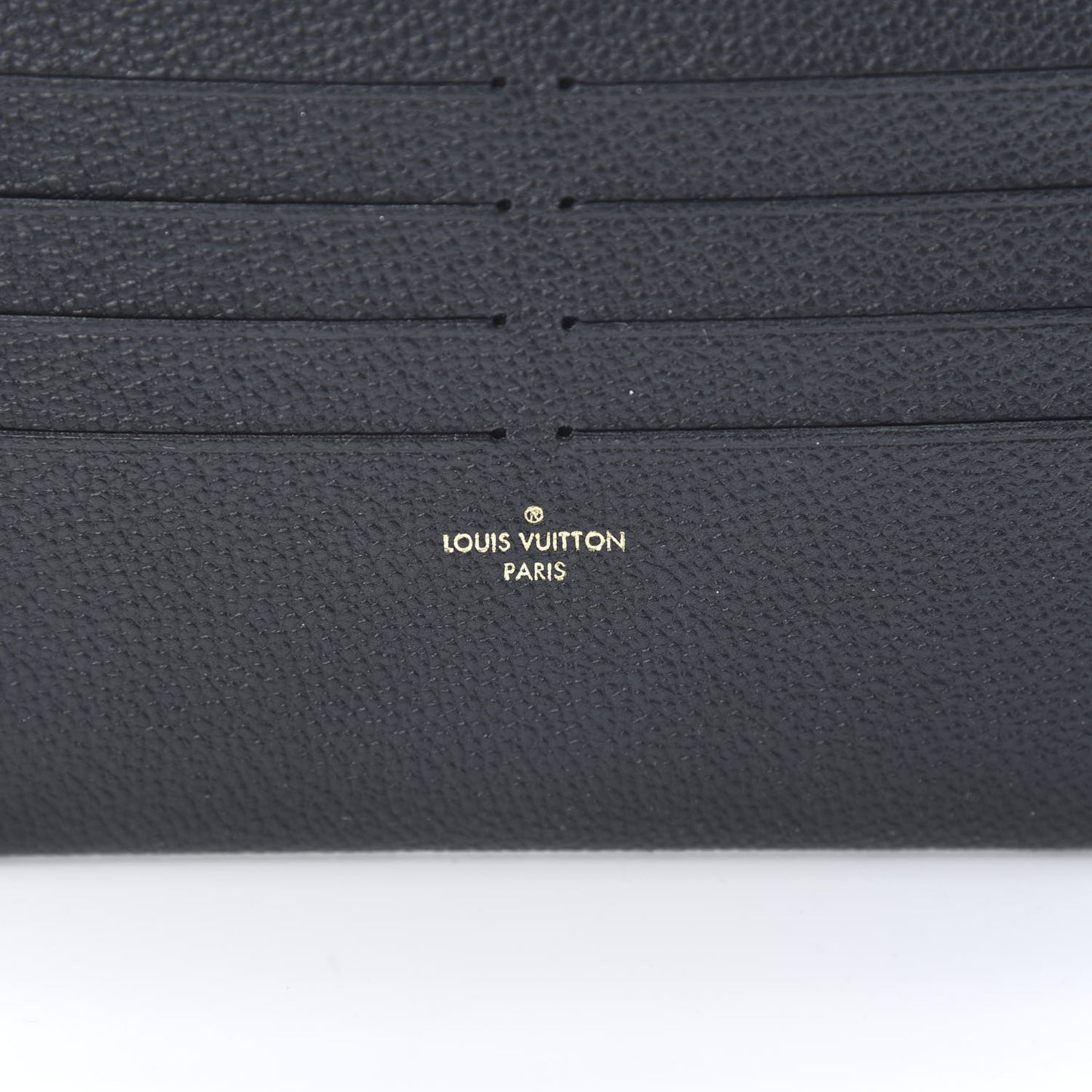 Calfskin Felicie Chain Wallet Card Holder Insert Black