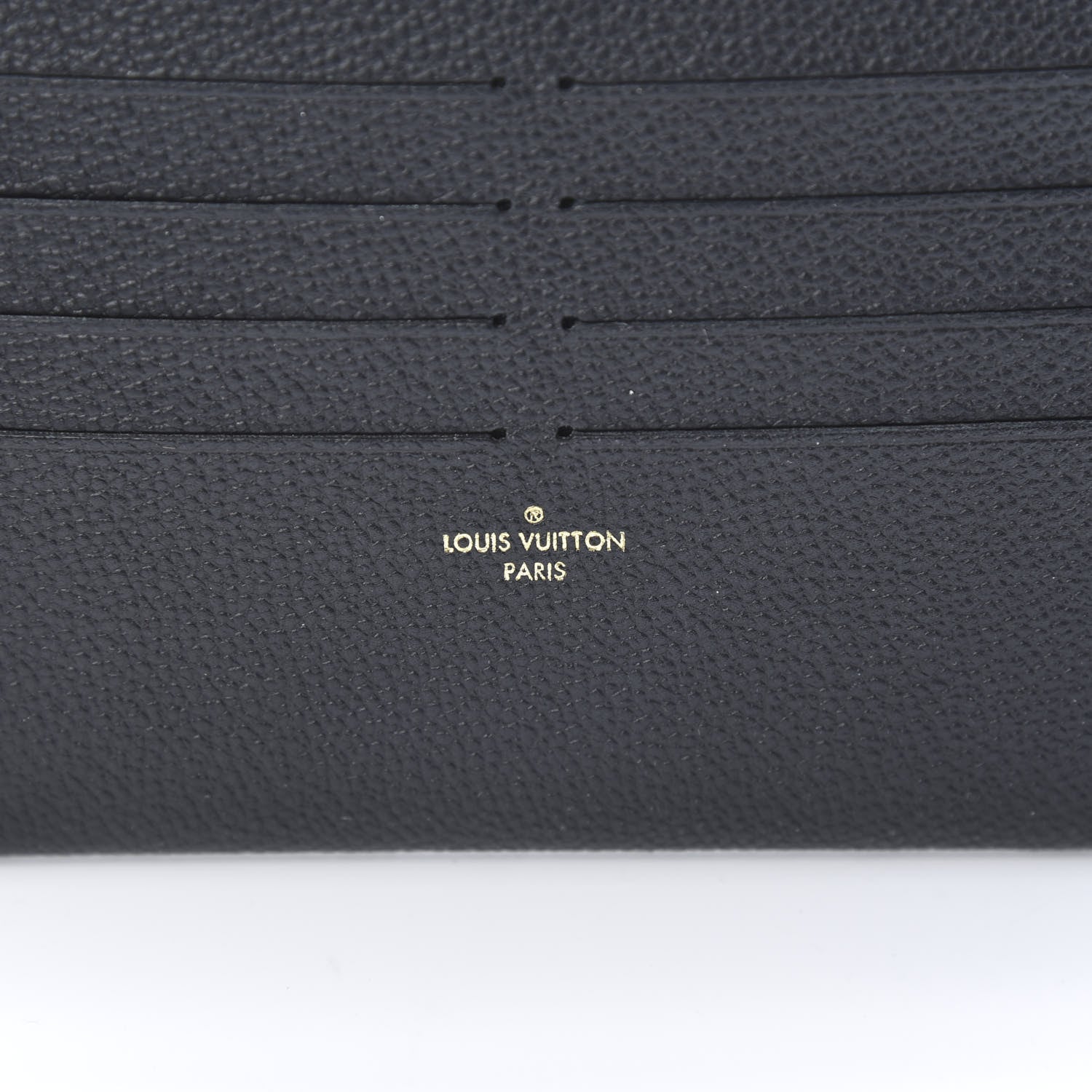 Louis Vuitton Calfskin Felicie Chain Wallet Card Holder Insert Black 6 of 6