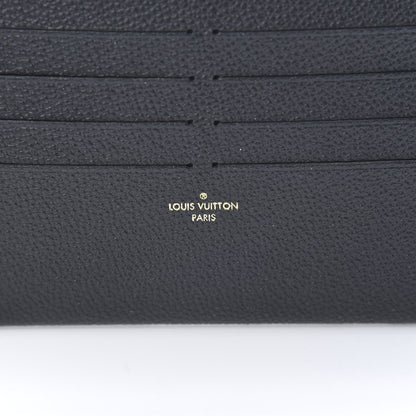Louis Vuitton Calfskin Felicie Chain Wallet Card Holder Insert Black 6 of 6
