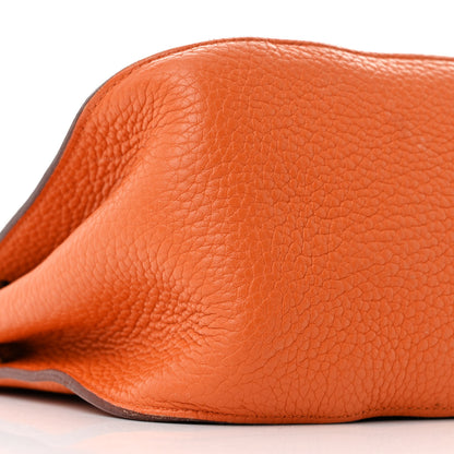 Hermes Taurillon Clemence Jypsiere 28 Orange 9 of 14