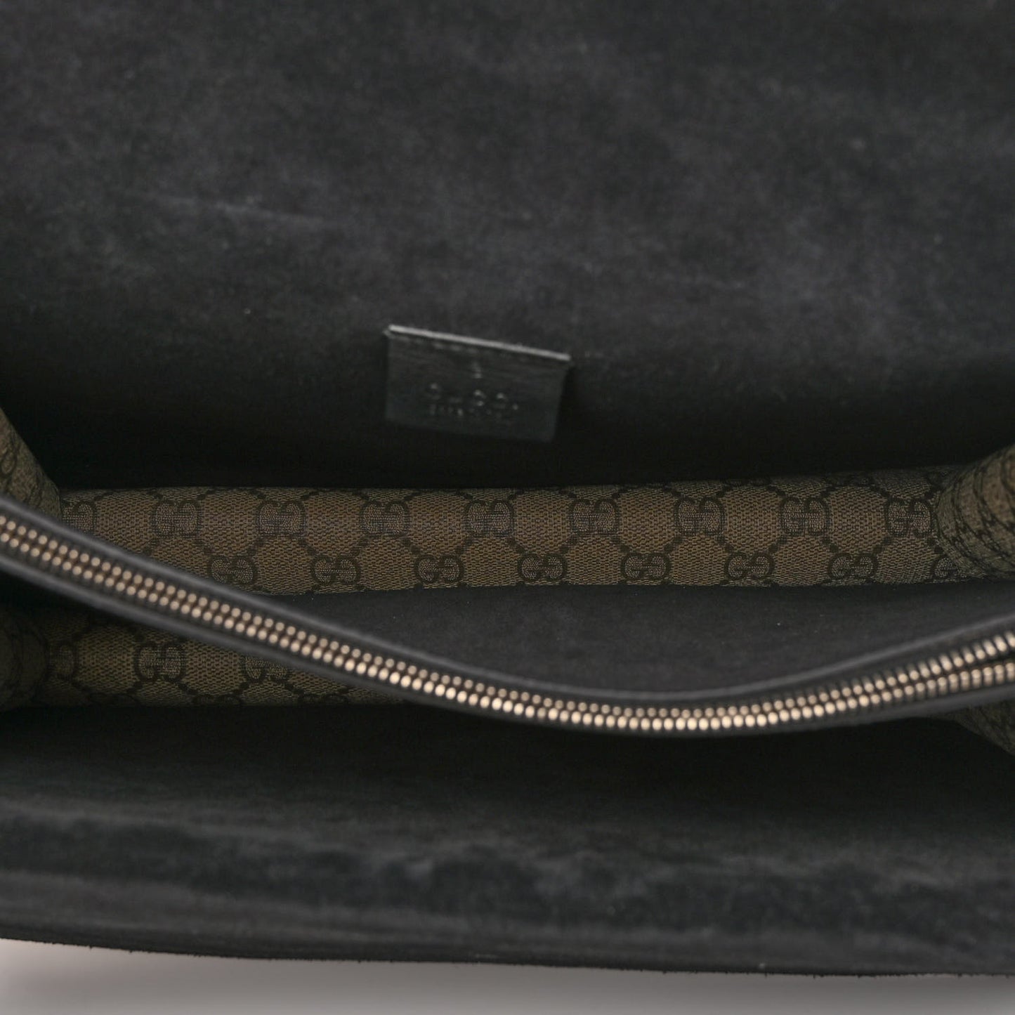 GG Supreme Monogram Medium Dionysus Shoulder Bag Black