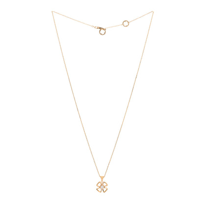 Bulgari 18K Rose Gold Diamond Fiorever Pendant Necklace 2 of 3