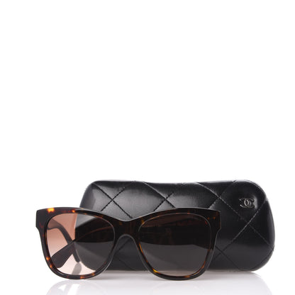 Chanel Acetate Runway Square Sunglasses 5380 Dark Tortoise 8 of 8