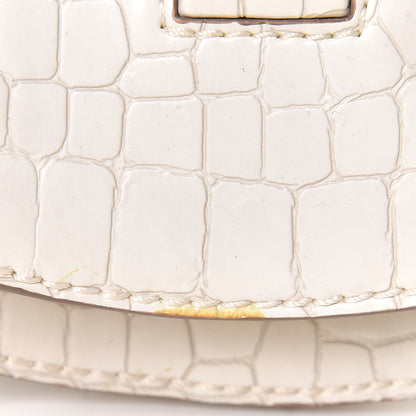 Stella McCartney Embossed Crocodile Effect Bucket Bag Ivory 11 of 12