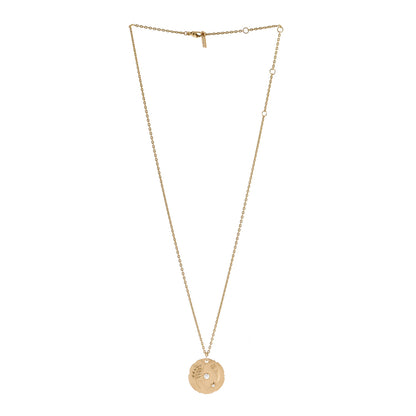 Chanel 18K Yellow Gold Diamond Talismans Medal Pendant Necklace 3 of 7