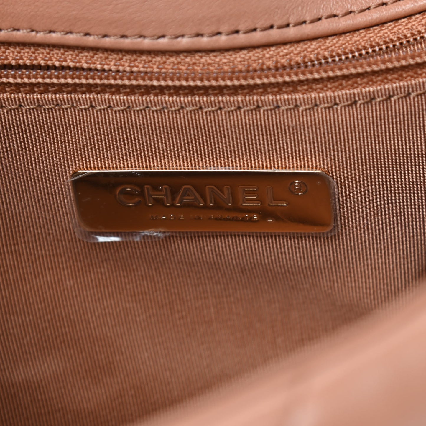 Lambskin Quilted Medium Chanel 19 Flap Brown