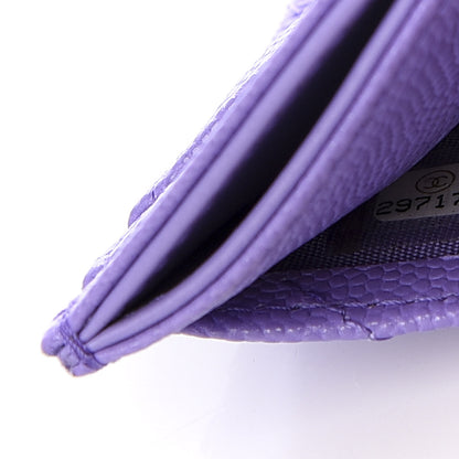 Chanel Caviar Quilted Card Holder Purple 4 of 8