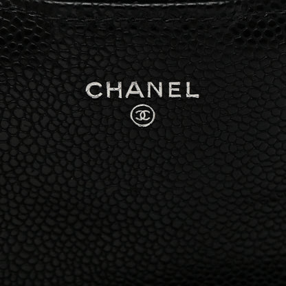 Chanel Caviar Quilted Large Gusset Flap Wallet Black 6 of 8