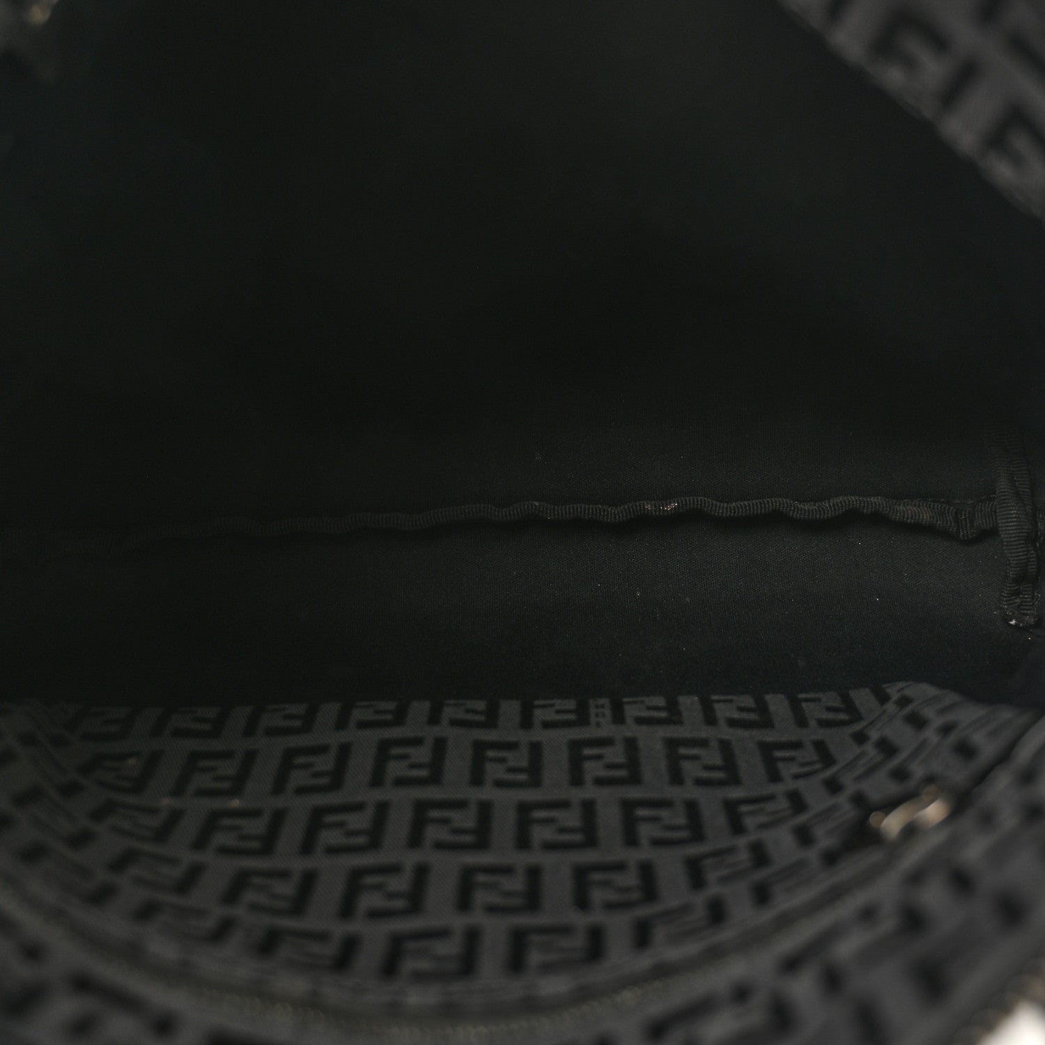 Fendi Zucchino Small Roll Tote Black 5 of 14