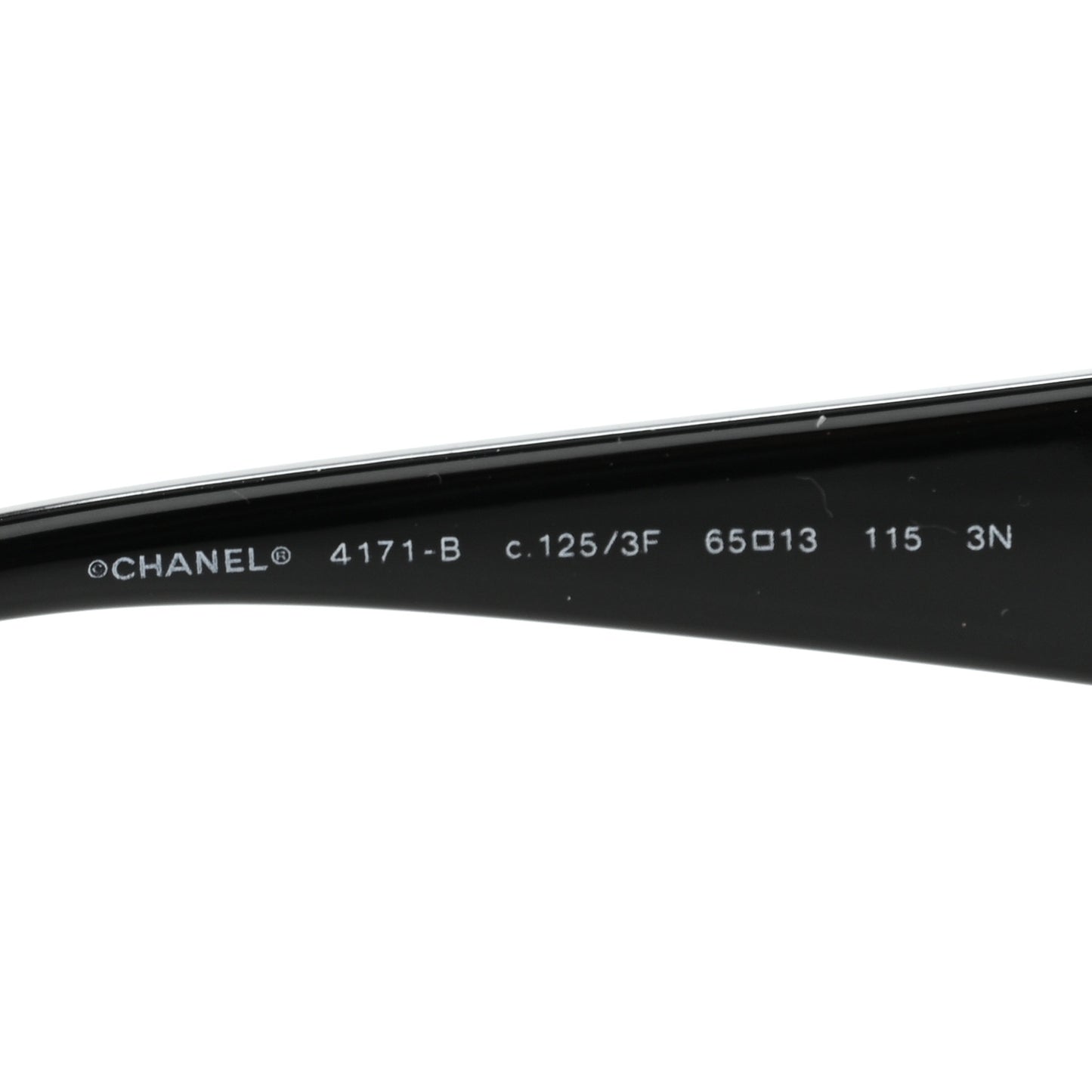 Crystal Camellia CC Sunglasses 4171-B Black
