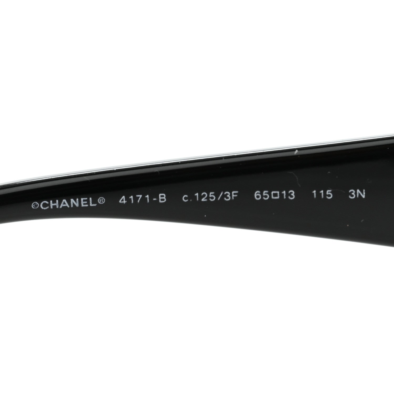 Chanel Crystal Camellia CC Sunglasses 4171-B Black 5 of 6