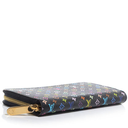 Louis Vuitton Monogram Multicolor Zippy Wallet Black Grenade 4 of 7