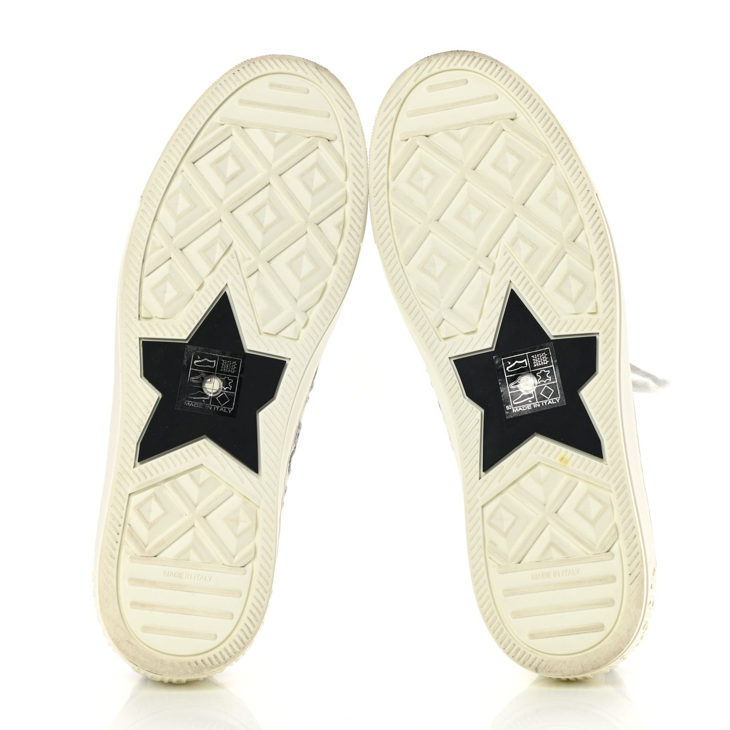 Canvas Oblique Walk'N'Dior Low Top Sneakers 38 Grey Stone