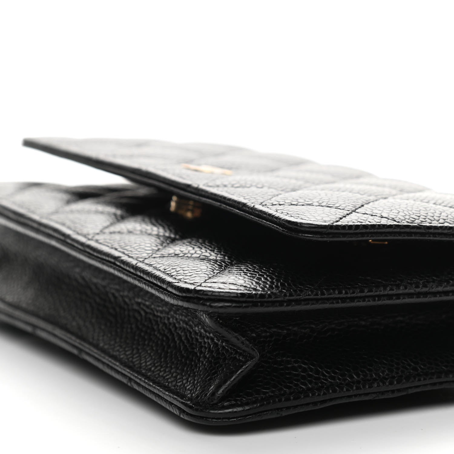 Chanel Caviar Quilted Wallet On Chain WOC Black 10 of 11