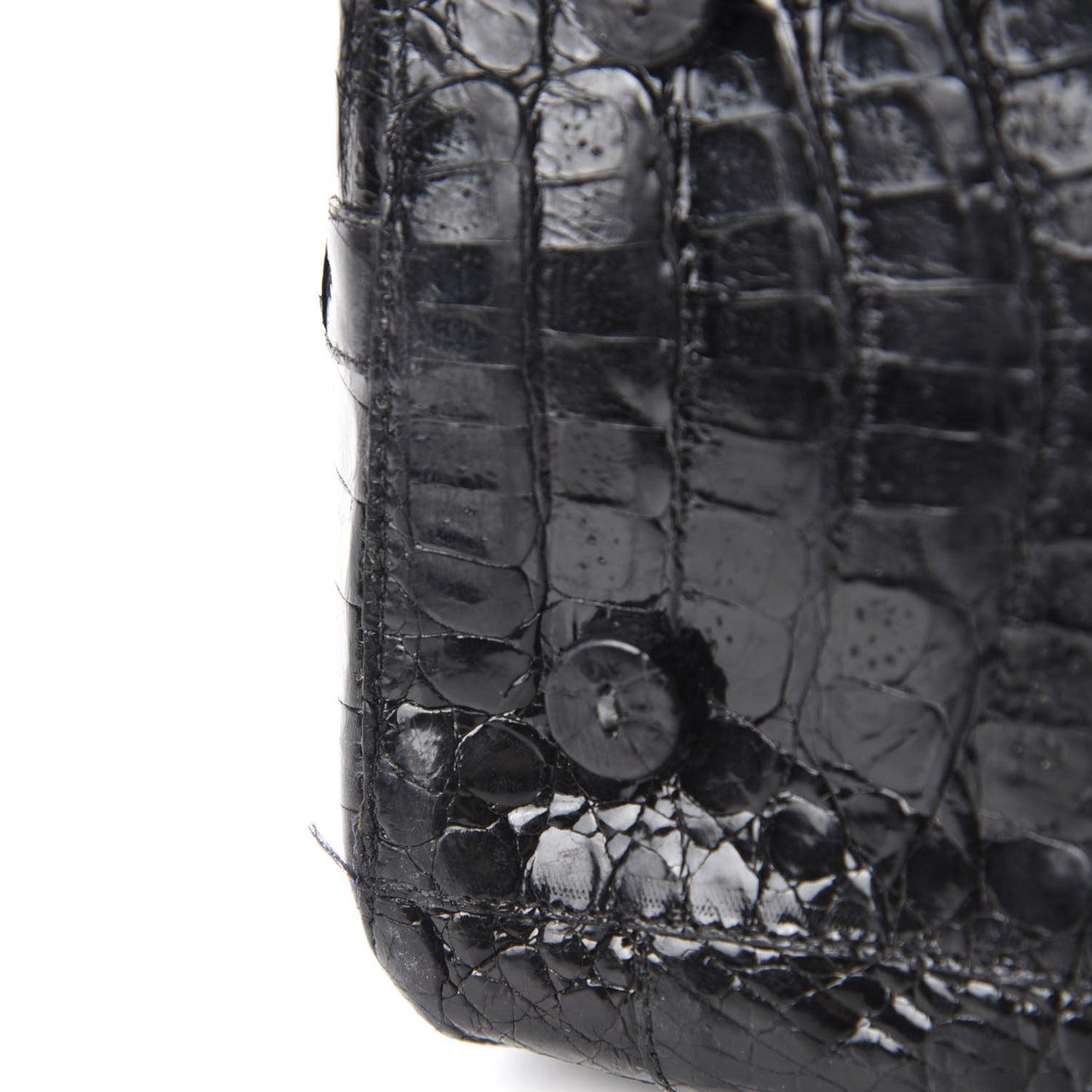 Crocodile Dome Satchel Black