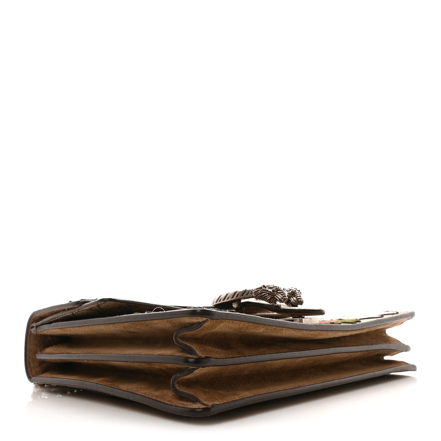 GG Supreme Monogram Embroidered Medium Dionysus Shoulder Bag Taupe