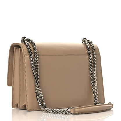 Saint Laurent Calfskin Medium Monogram Sunset Dark Beige 3 of 9