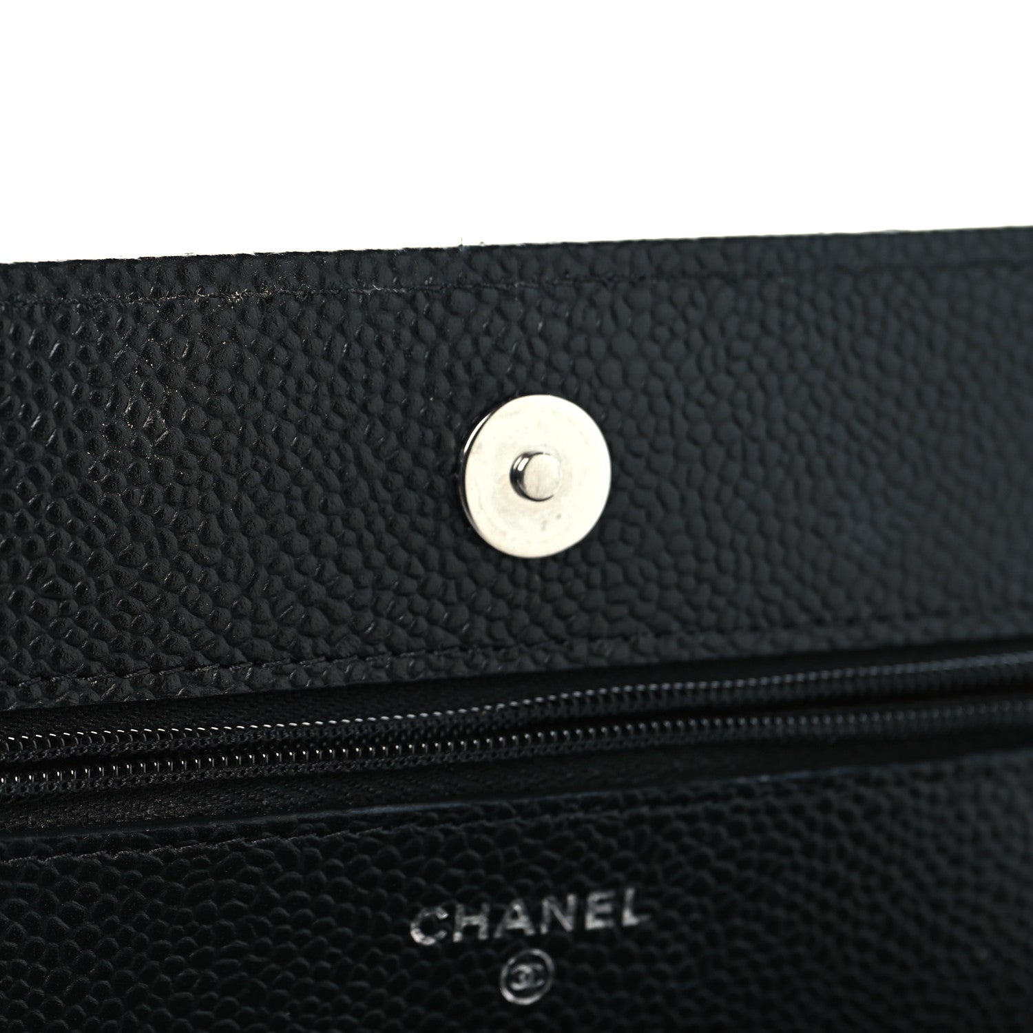 Chanel Caviar Quilted Wallet on Chain WOC Black 12 of 13