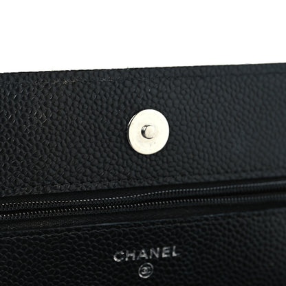 Chanel Caviar Quilted Wallet on Chain WOC Black 12 of 13