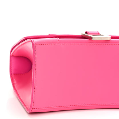 Balenciaga Shiny Box Calfskin Small Hourglass Top Handle Bag Acid Fuchsia 8 of 11