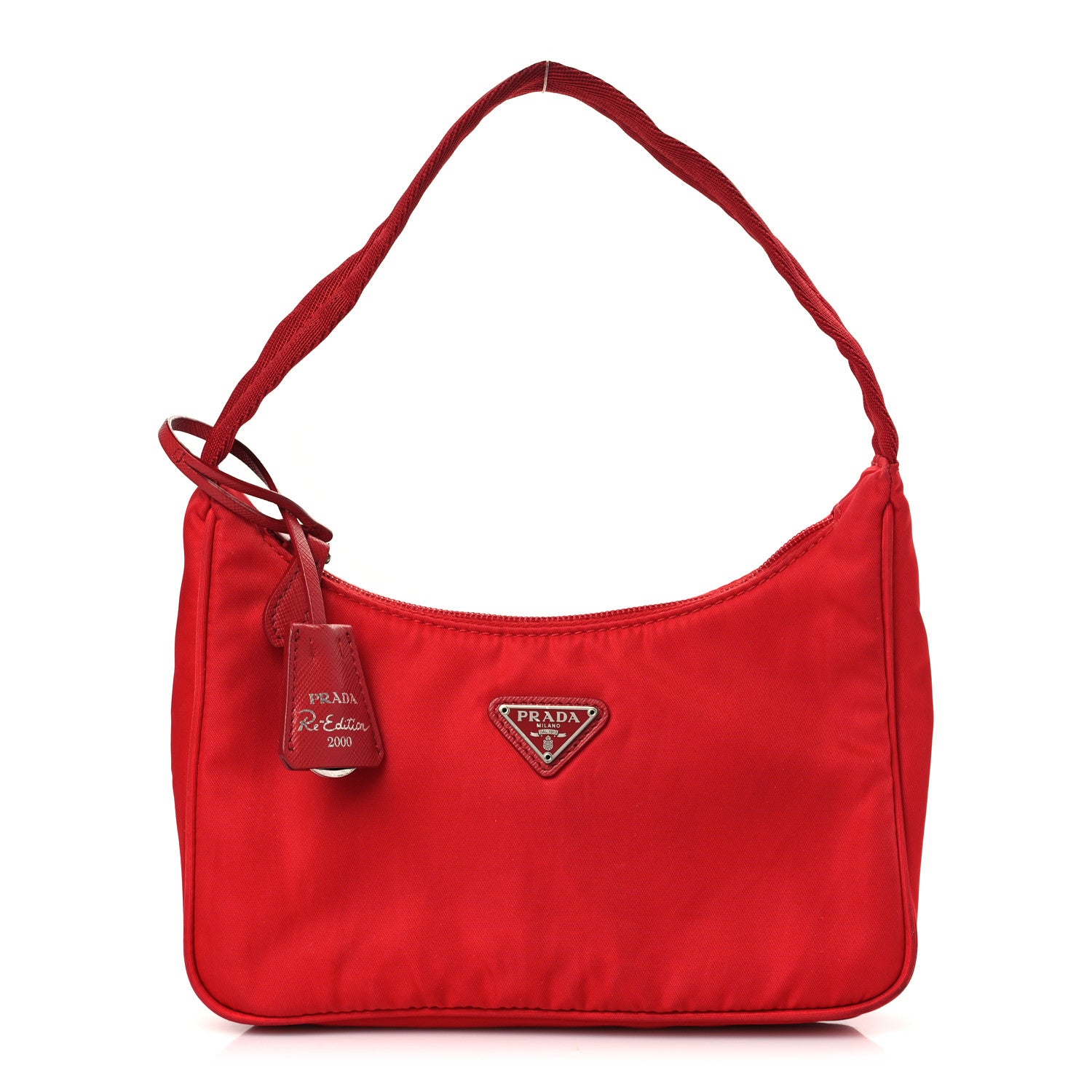 Prada Tessuto Nylon Mini Re-Edition 2000 Bag Rosso 1 of 9