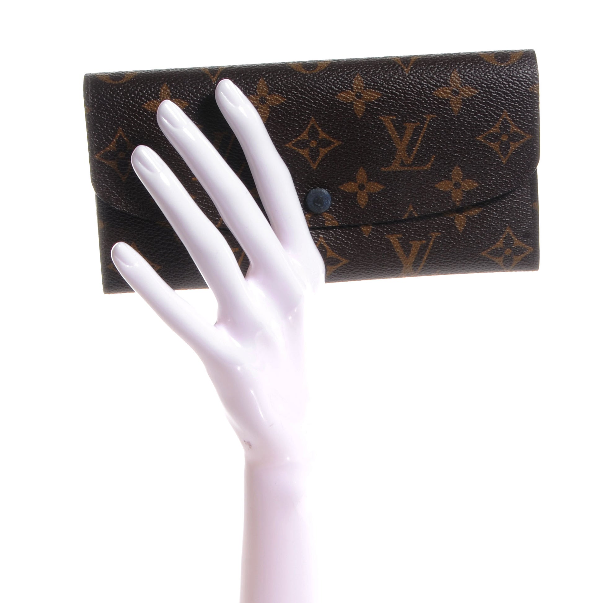 Louis Vuitton Monogram Emilie Wallet Blue 2 of 8