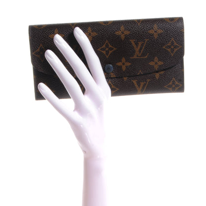 Louis Vuitton Monogram Emilie Wallet Blue 2 of 8