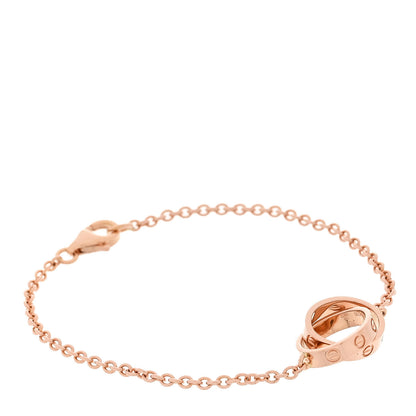 Cartier 18K Pink Gold Interlocking LOVE Bracelet 1 of 3