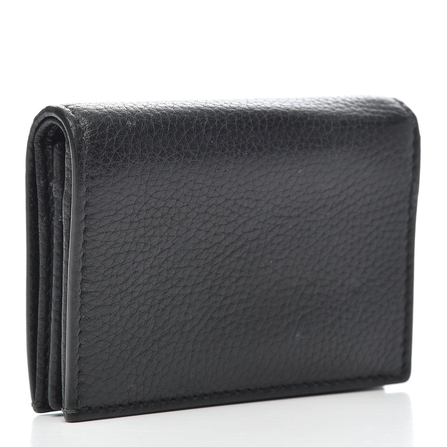 Gucci Pebbled Calfskin Animalier Card Case Black 5 of 19