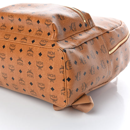 MCM Visetos Large Stark Backpack Cognac 9 of 9