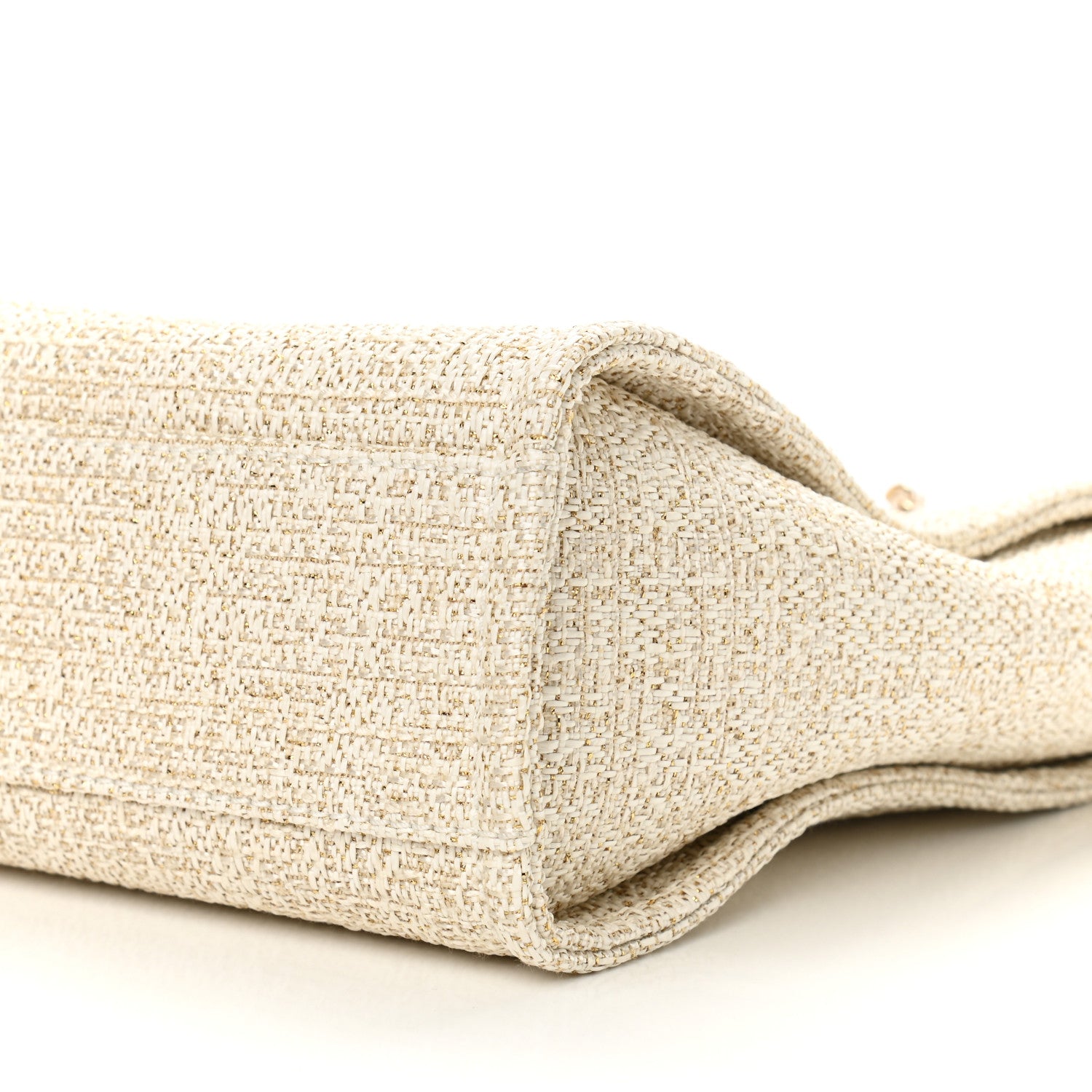 Chanel Lurex Boucle Mini Deauville Tote White 10 of 10
