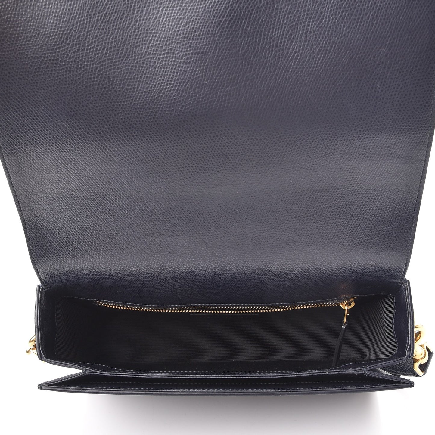 Textured Calfskin Medium Classic Monogram Universite Bag Navy