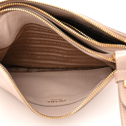 Prada Vitello Phenix Double Zip Crossbody Bag Pink 6 of 12