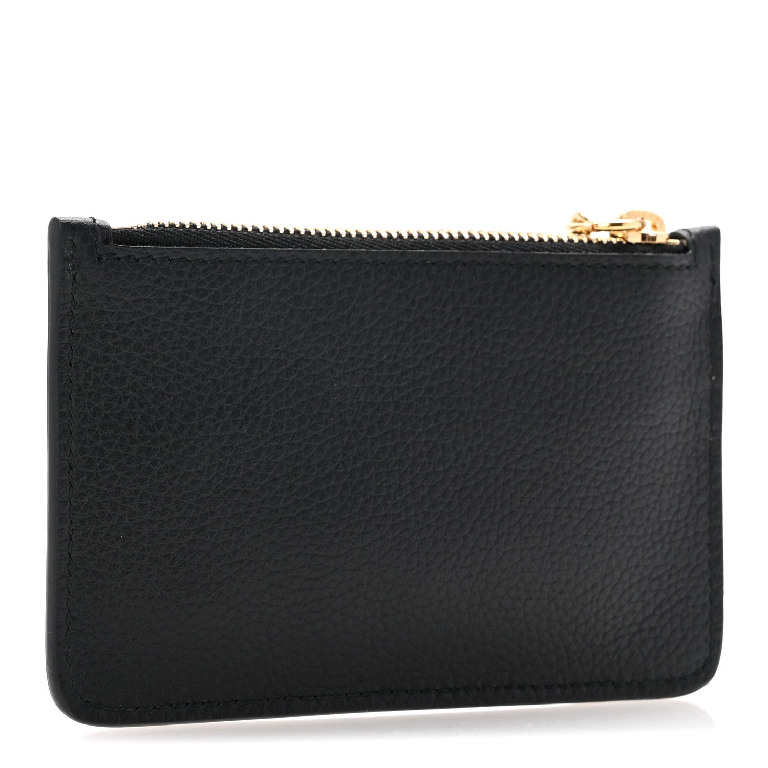 Alexander McQueen Calfskin Skull Zip Key Pouch  Black 3 of 8