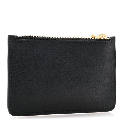 Alexander McQueen Calfskin Skull Zip Key Pouch  Black 3 of 8