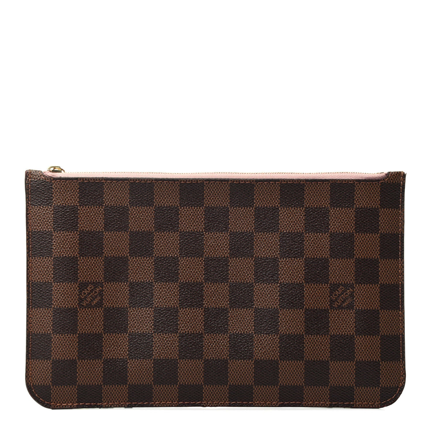 Louis Vuitton Damier Ebene Neverfull MM GM Pochette Rose Ballerine 1 of 3
