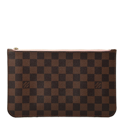 Louis Vuitton Damier Ebene Neverfull MM GM Pochette Rose Ballerine 1 of 3
