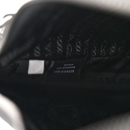 Prada Re-Nylon Saffiano Pocket Zippered Shoulder Bag Black 7 of 10