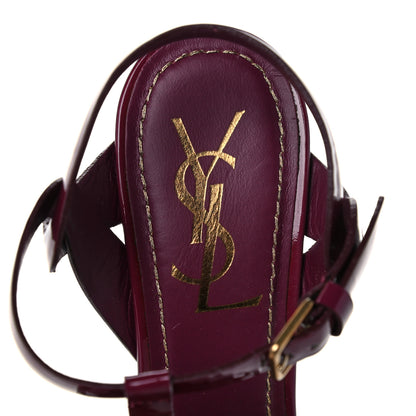 Saint Laurent Patent Tribute 105 Platform Sandals 36.5 Purple 11 of 11
