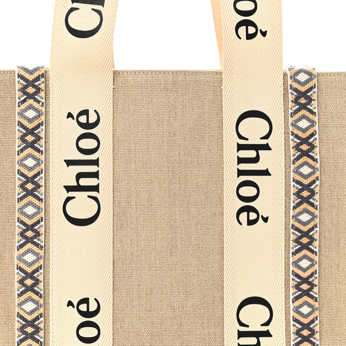 Cotton Medium Woody Ribbon Tote Slate Green