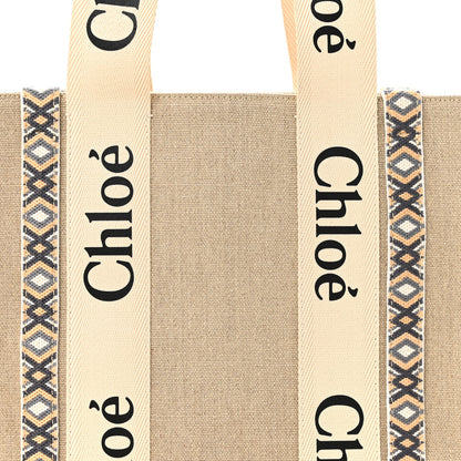 Chloe Cotton Medium Woody Ribbon Tote Slate Green 8 of 13