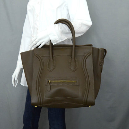 Celine Smooth Calfskin Mini Luggage Jungle 2 of 11