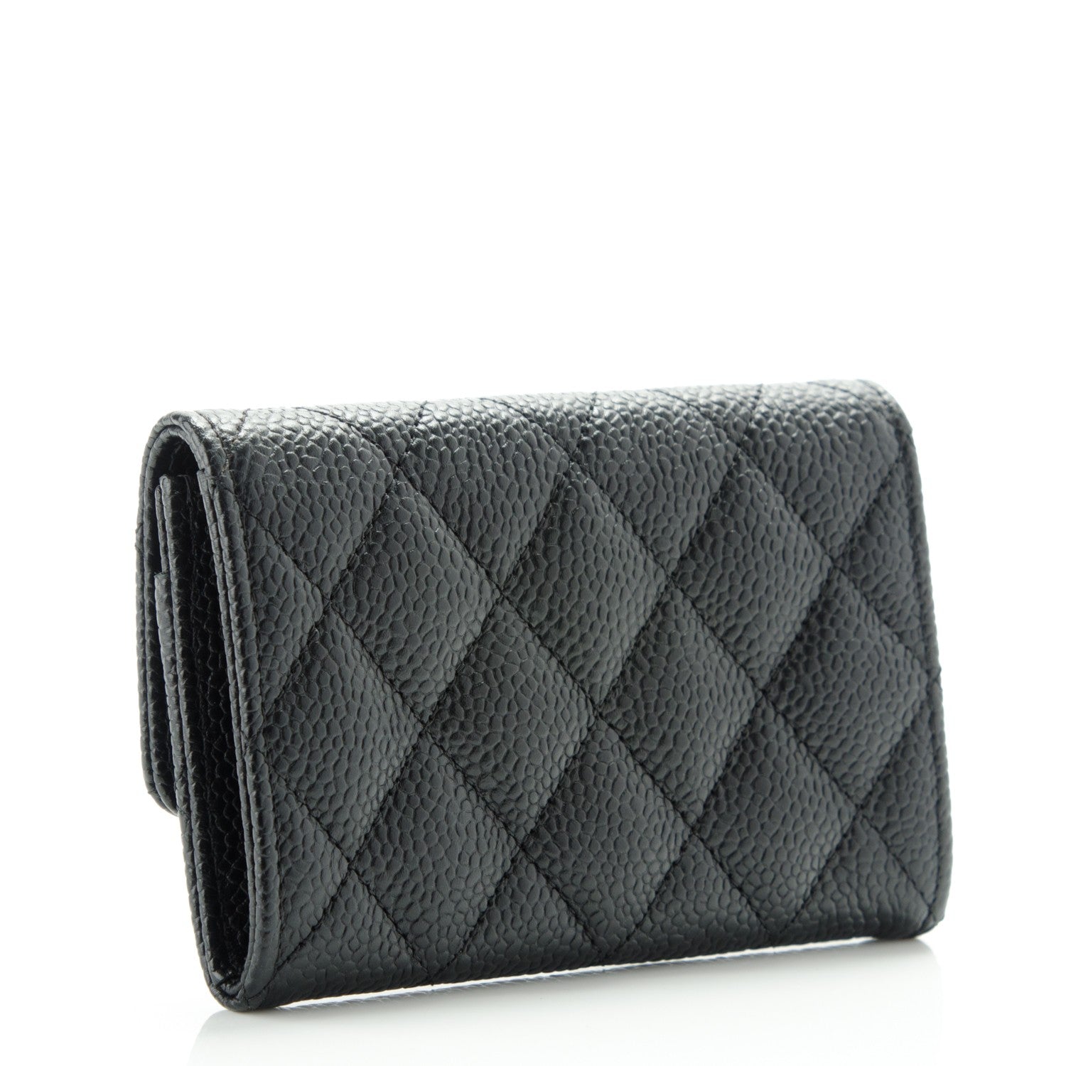 Chanel Caviar Quilted Flap Card Holder Black 3 of 8