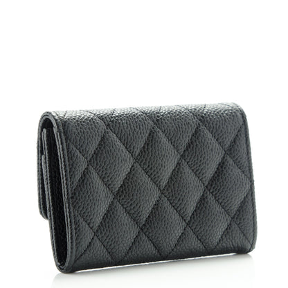 Chanel Caviar Quilted Flap Card Holder Black 3 of 8