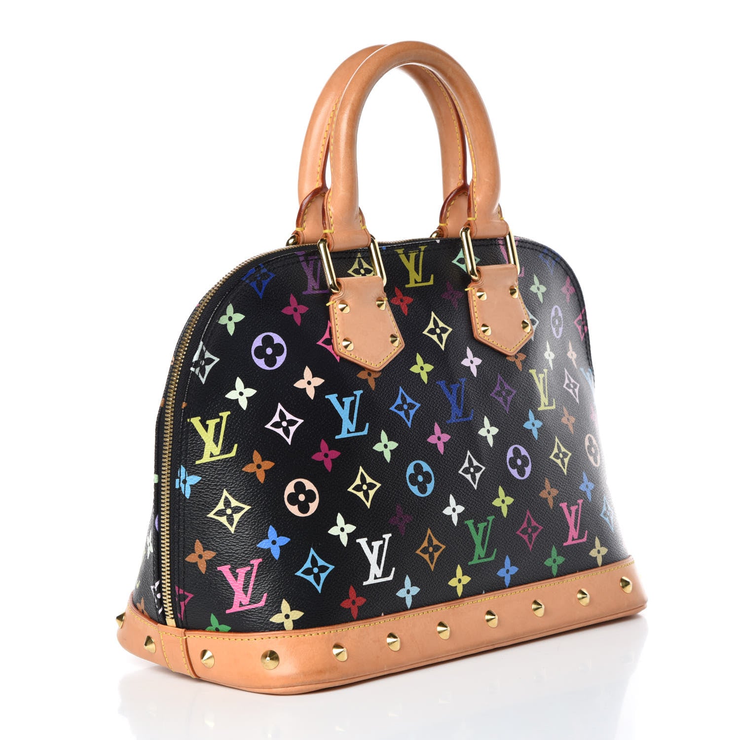 Louis Vuitton Monogram Multicolor Alma Black 3 of 10