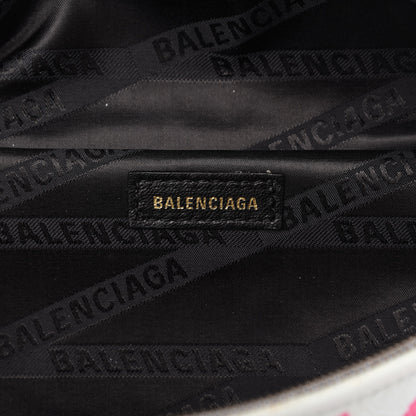 Balenciaga Agneau Arena Graffiti All Over XXS Souvenir Belt Bag White Multicolor 8 of 11