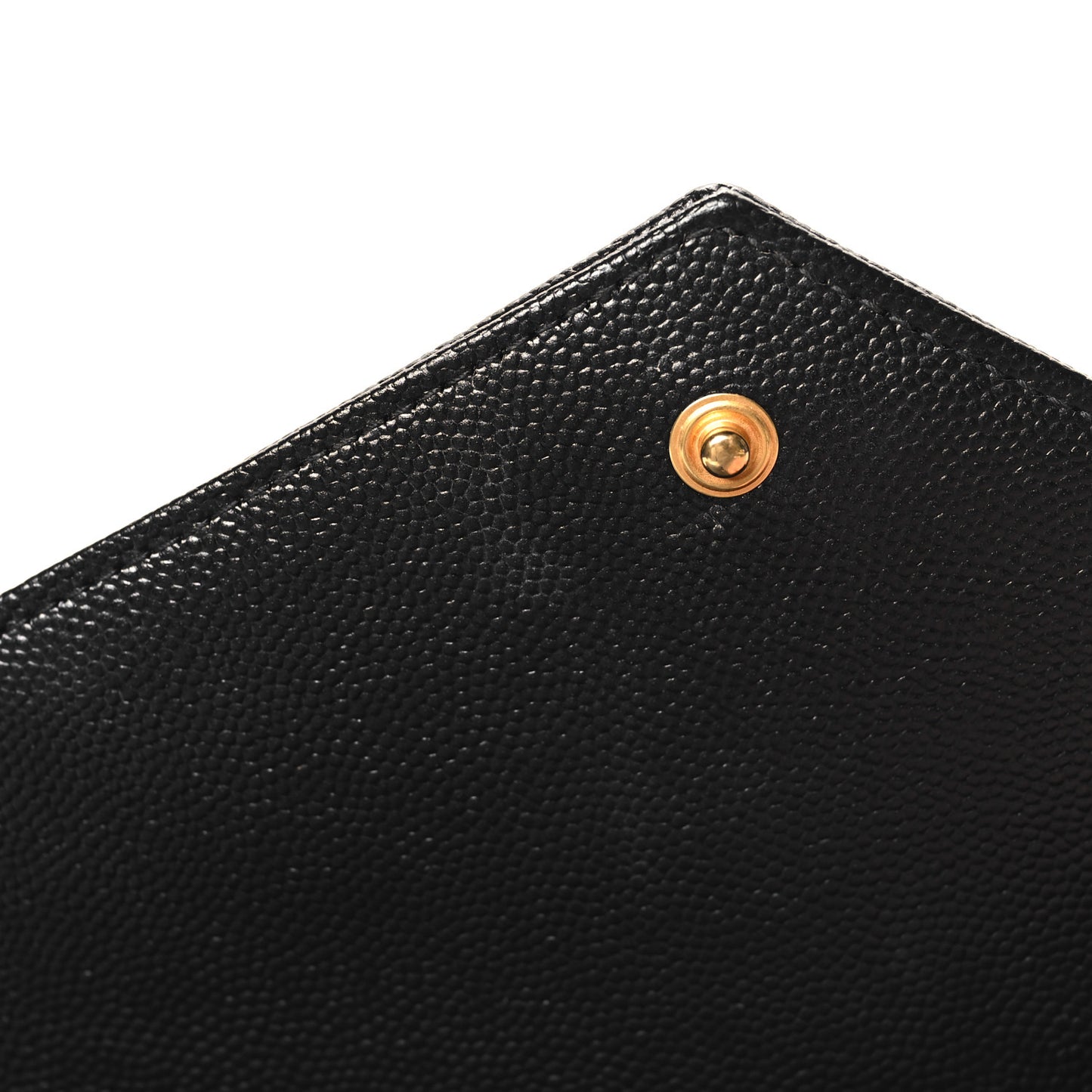 Grain De Poudre Matelasse Chevron Monogram Chain Wallet Black