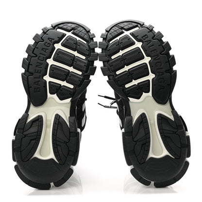 Balenciaga Mesh Nylon Mens Track Hike Sneakers 43 Black White 5 of 9